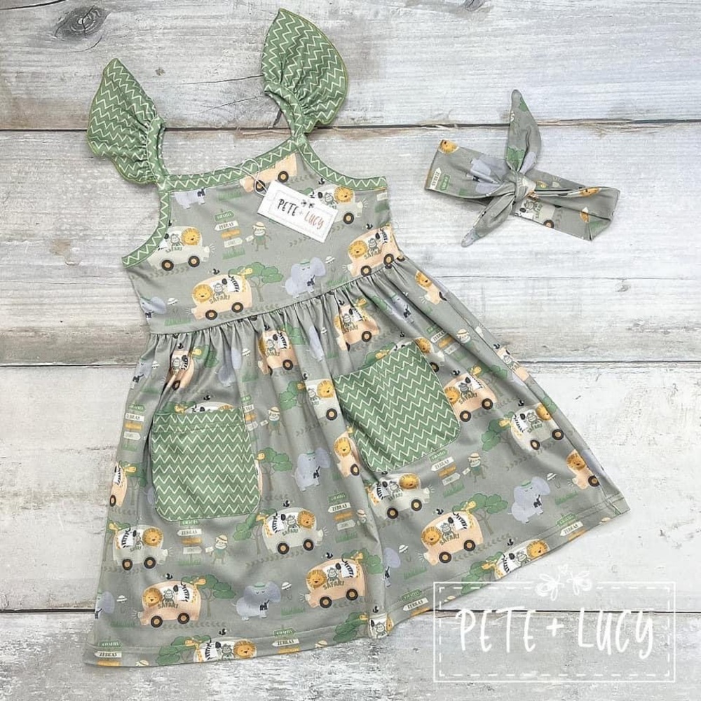 Girls Zoo Dress 6/6X NWT